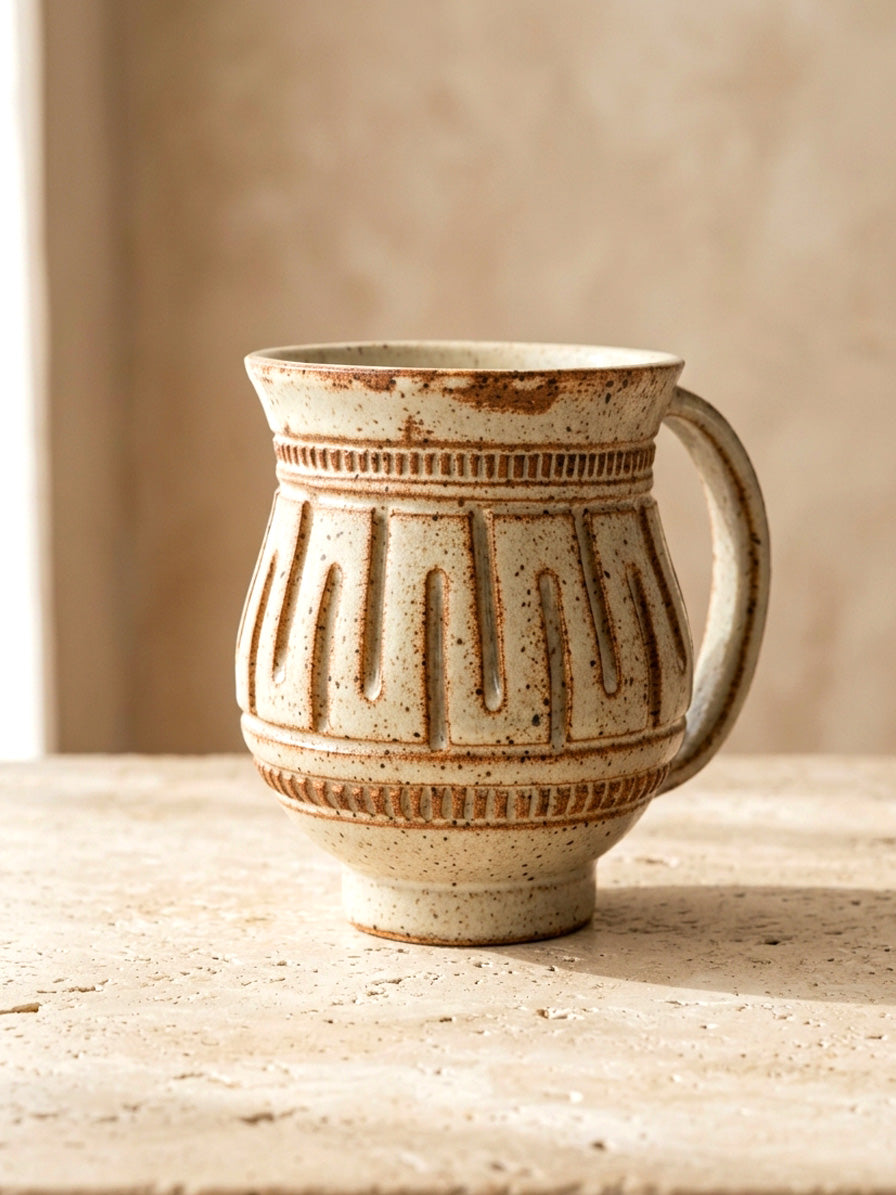 Hand-Carved Mug