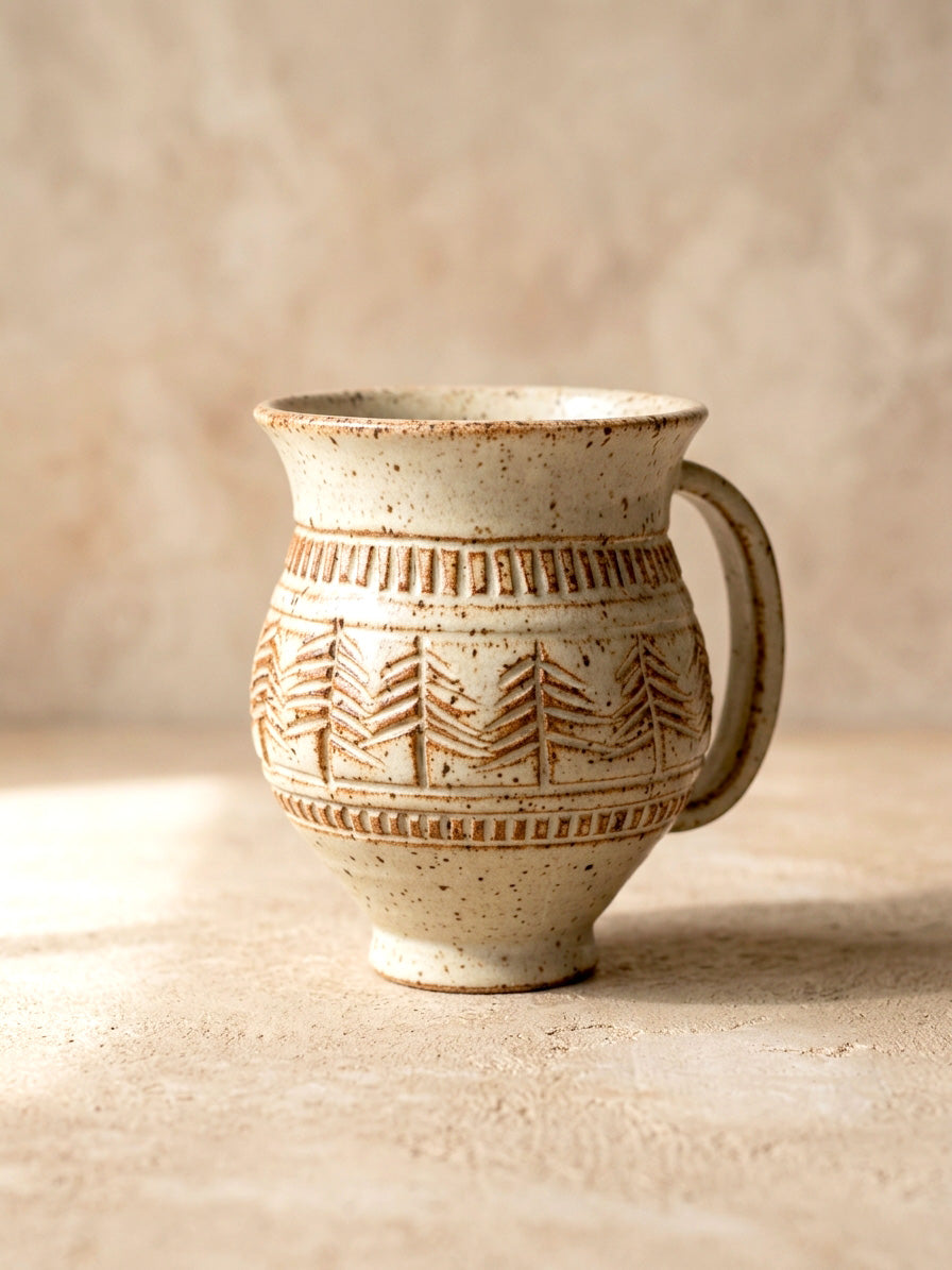 Hand-Carved Mug