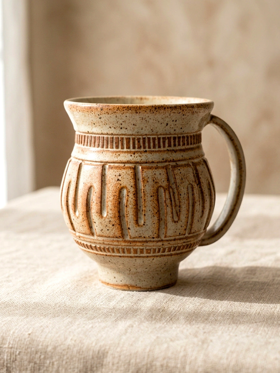 Hand-Carved Mug