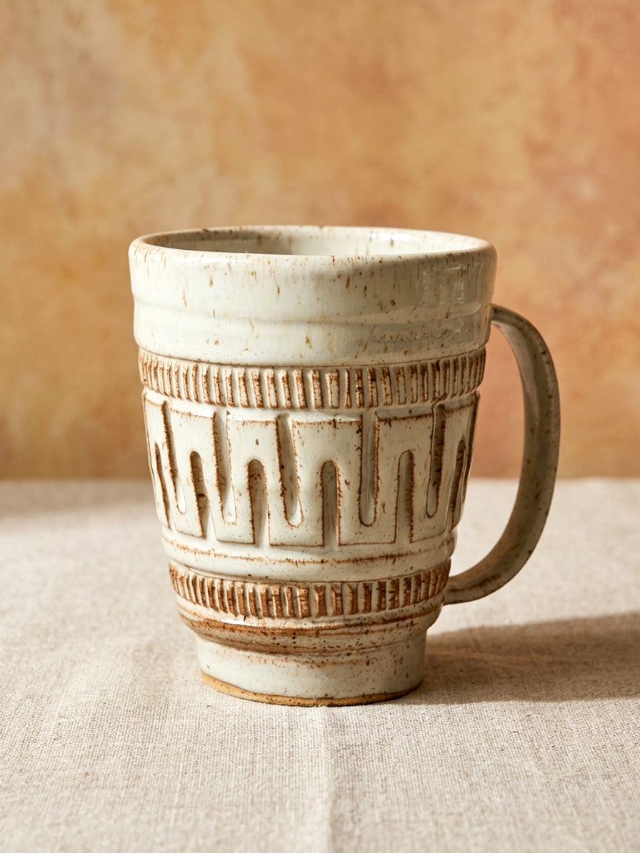 Hand-Carved Mug