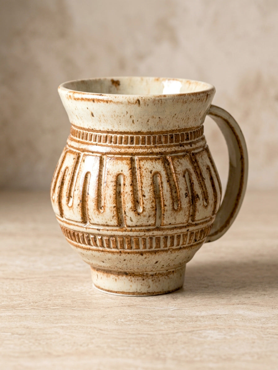 Hand-Carved Mug