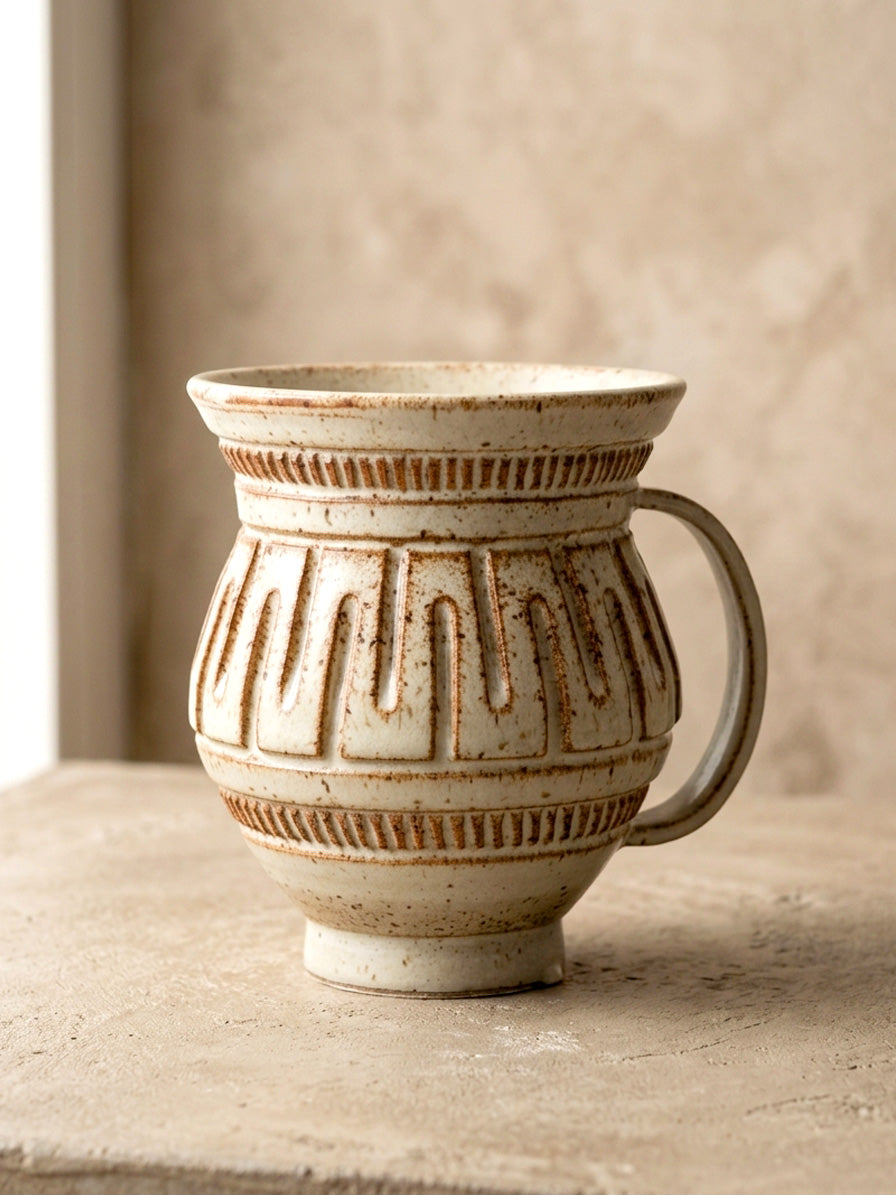 Hand-Carved Mug