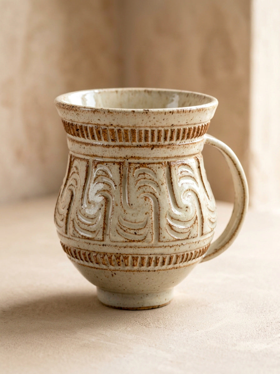 Hand-Carved Mug
