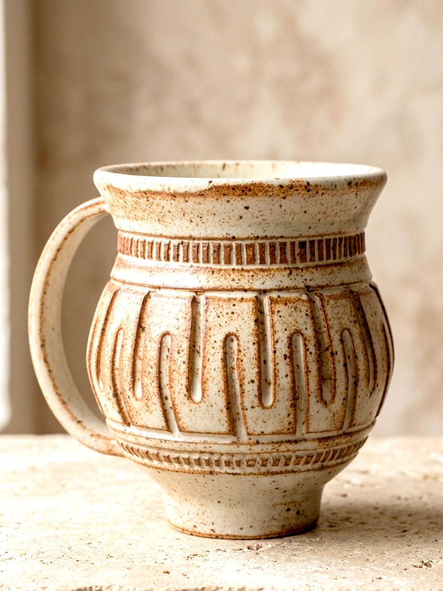 Hand-Carved Mug