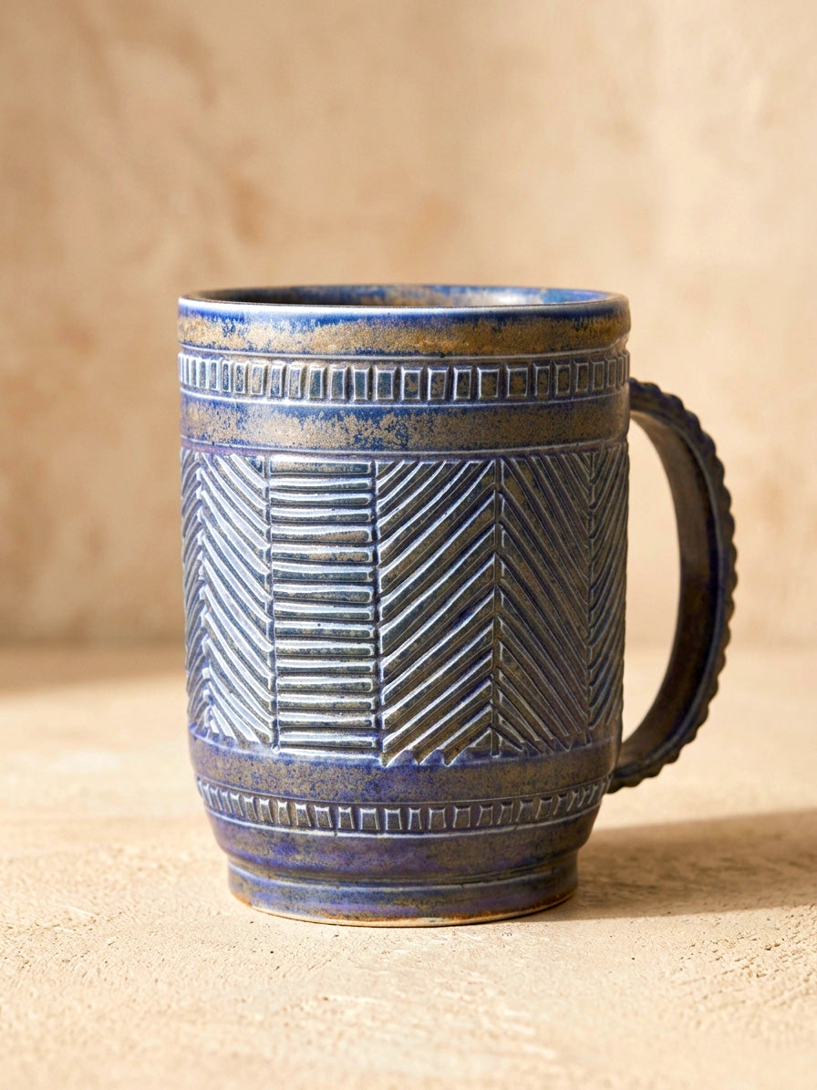 Hand-Carved Mug