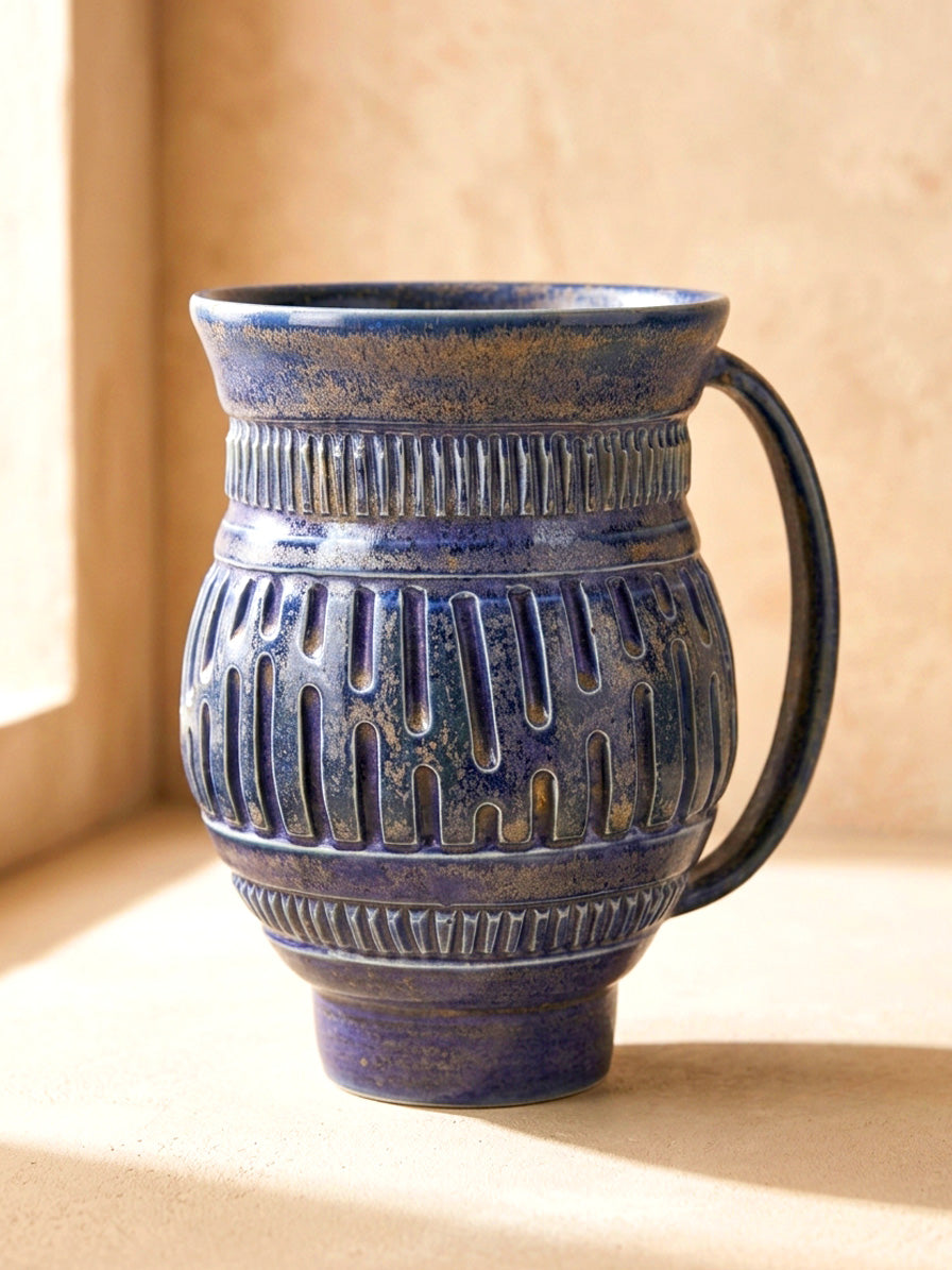 Hand-Carved Mug