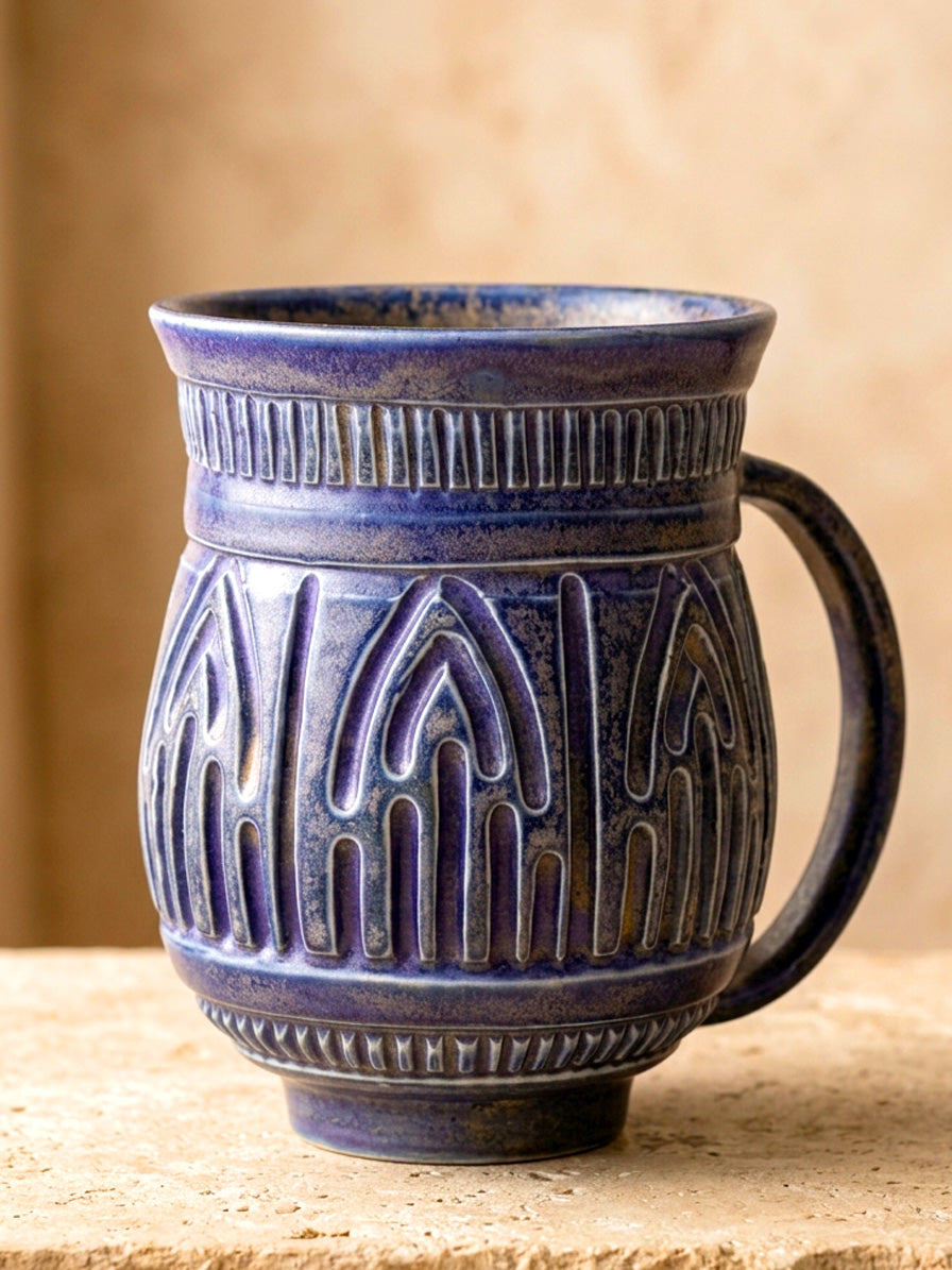 Hand-Carved Mug