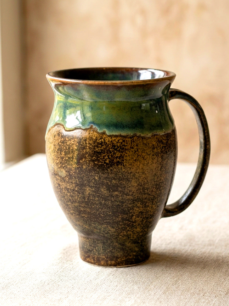 Forest Drip Glaze Mug