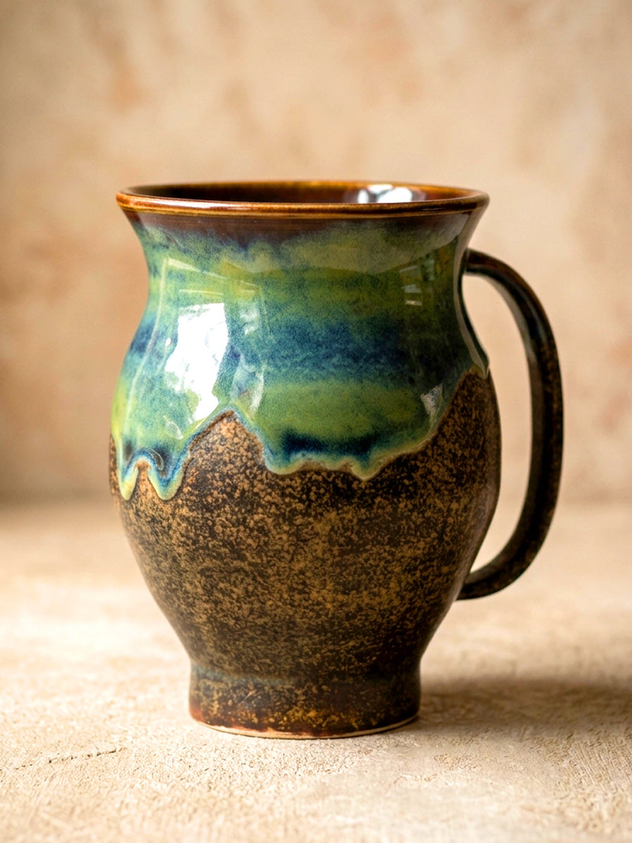 Forest Drip Glaze Mug