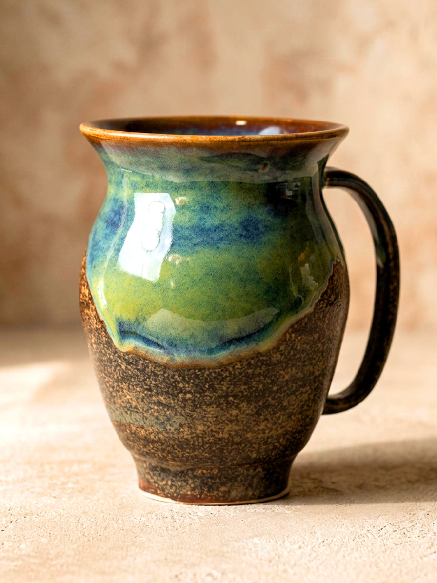 Forest Drip Glaze Mug