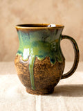 Forest Drip Glaze Mug