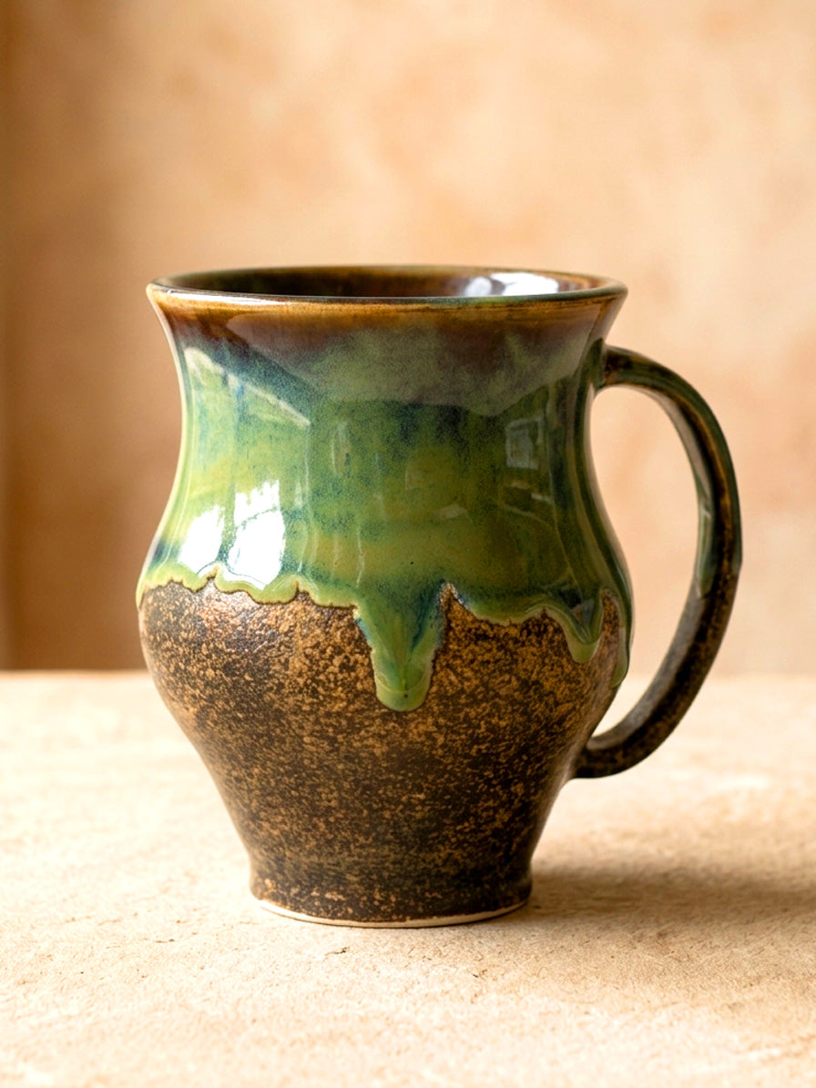 Forest Drip Glaze Mug